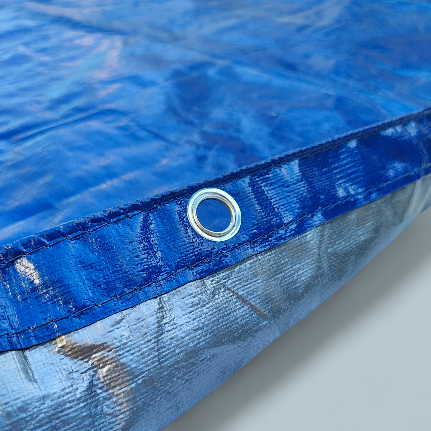 Carpa Poli / Tarpaulin Azul-Gris 200 gr - 6x4 mts