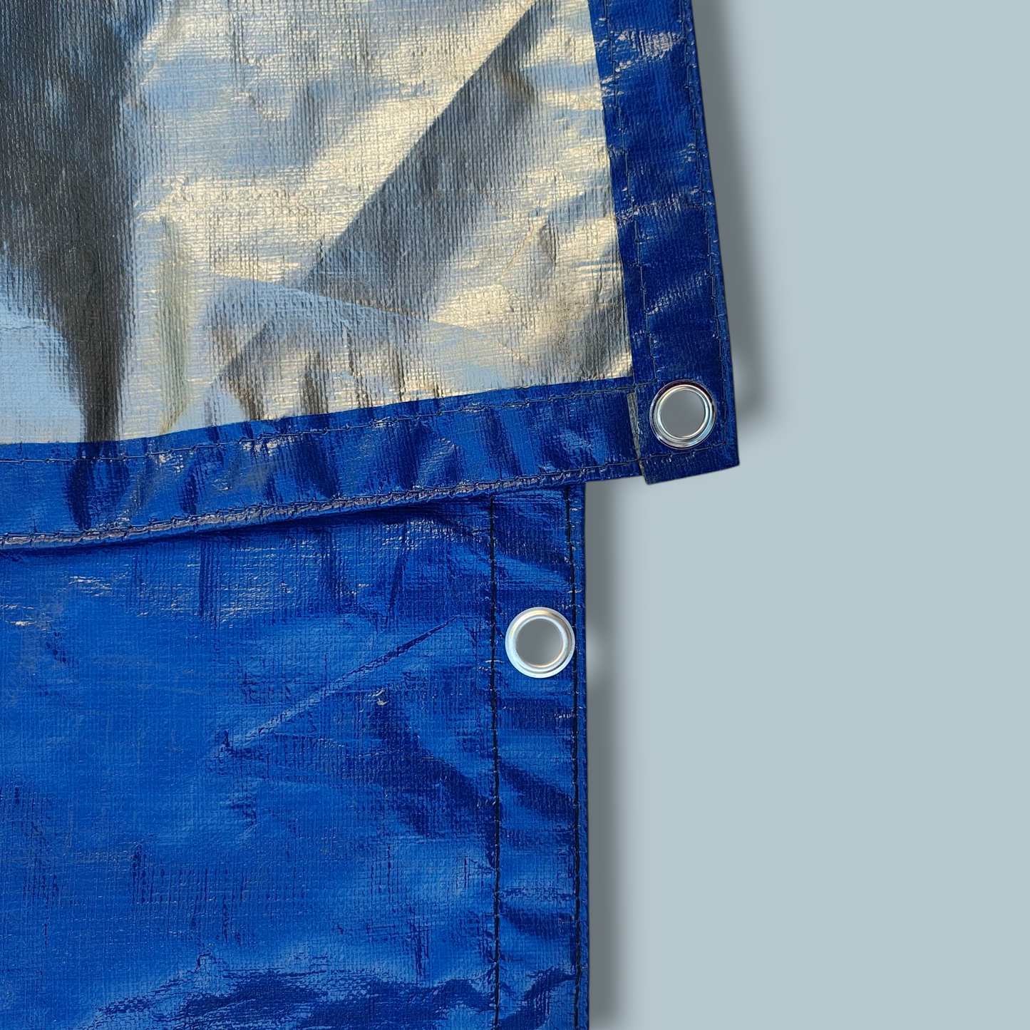 Carpa Poli / Tarpaulin Azul-Gris 200 gr - 6x4 mts