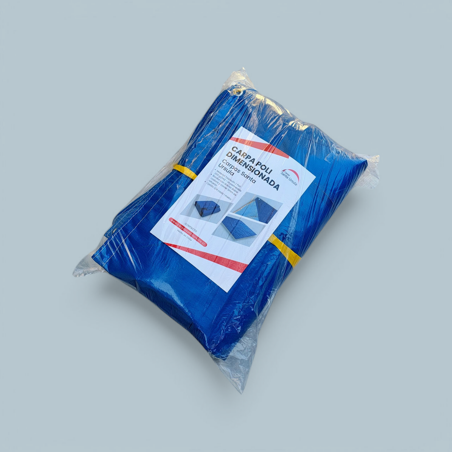 Carpa Poli / Tarpaulin Azul-Gris 200 gr - 20x20 mts